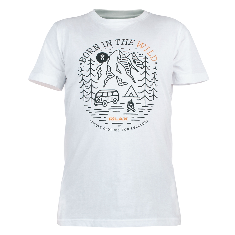 T-shirt homme Rilax Morik blanc soldes