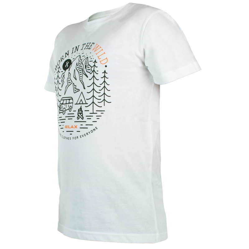 T-shirt homme Rilax Morik blanc soldes