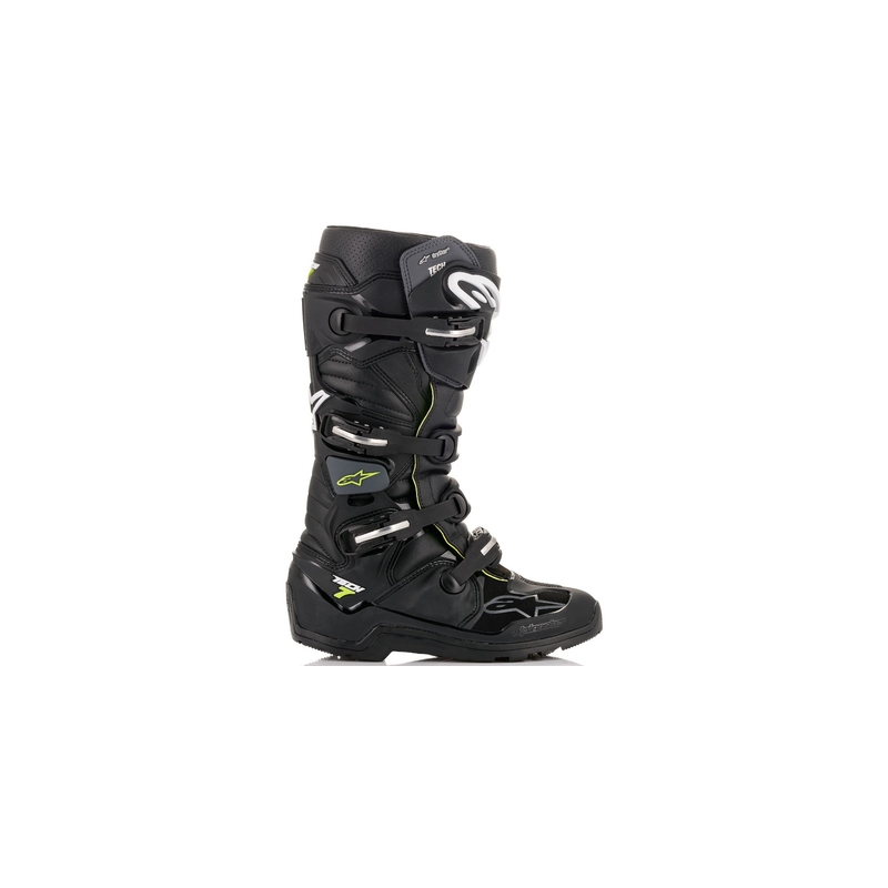 Bottes moto Alpinestars Tech 7 Enduro Drystar Noir-Gris-Jaune fluo