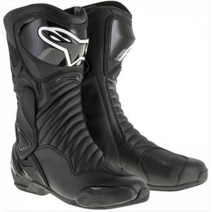 Bottes de moto Alpinestars S-MX 6 noires soldes