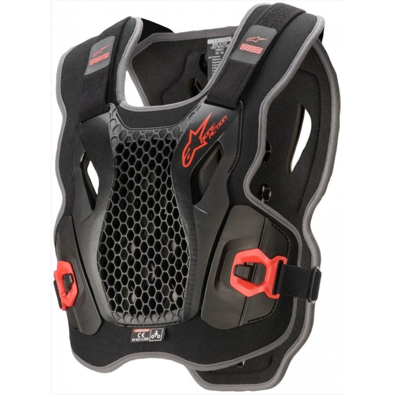 Alpinestars Bionic Action chest protector black and red
