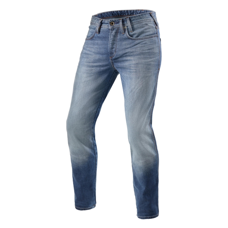 Jeans moto Revit Piston 2 SK bleu soldes