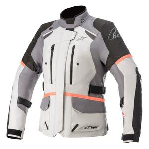 Veste de moto Alpinestars Femme Stella Andes Drystar Gris-Noir-Rose fluo