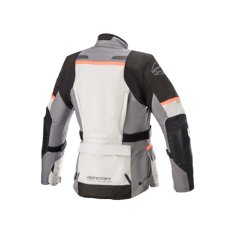 Veste de moto Alpinestars Femme Stella Andes Drystar Gris-Noir-Rose fluo