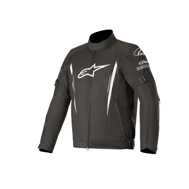 Veste de moto Alpinestars Gunner Waterproof Black and White