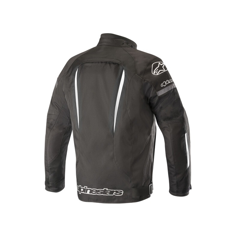 Veste de moto Alpinestars Gunner Waterproof Black and White
