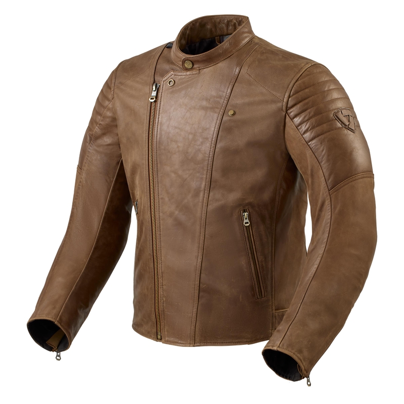 Soldes veste moto Revit Surgent marron soldes