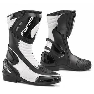 Bottes de motardes noires et blanches Forma Freccia