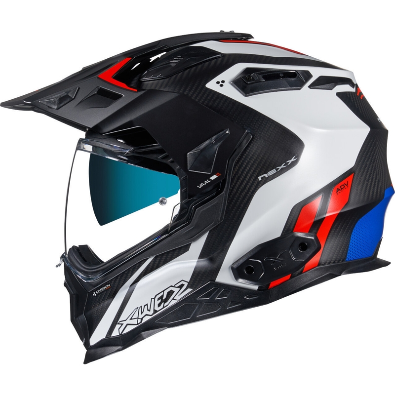 Casque Enduro NEXX X.Wed 2 Vaal Carbon noir-blanc-rouge soldes