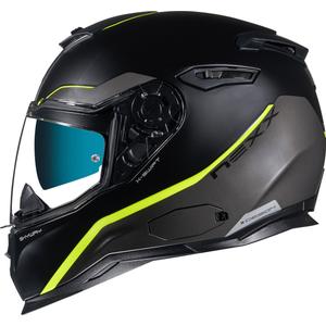 Casque moto intégral NEXX SX.100 Skyway noir-jaune fluo soldes