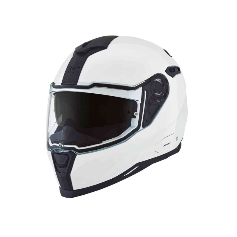 Casque moto intégral NEXX SX.100 Core blanc soldes