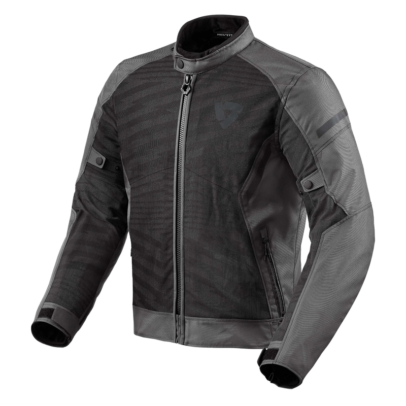 Veste moto Revit Torque 2 H2O noir-gris soldes