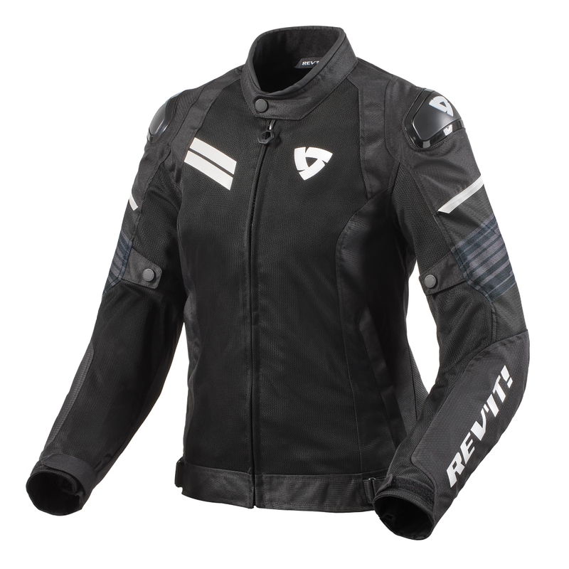 Veste de moto Revit Apex Air H2O noir et blanc pour femme soldes