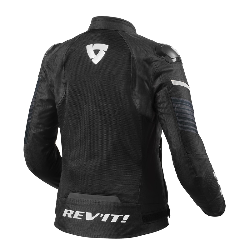 Veste de moto Revit Apex Air H2O noir et blanc pour femme soldes