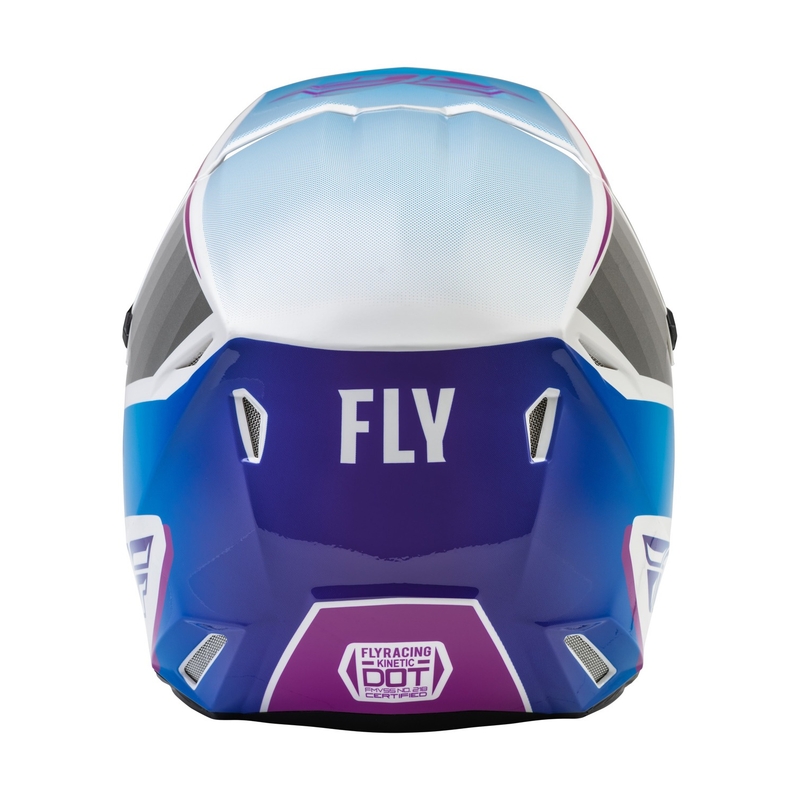 Casque de motocross FLY Racing Kinetic Drift rose-blanc-bleu