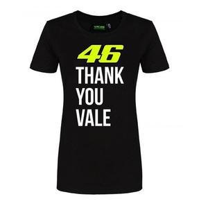T-shirt femme VR46 Valentino Rossi "Thank you Vale" noir