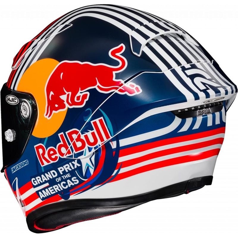 Casque moto intégral HJC RPHA 1 Redbull Austin GP MC21 rouge-bleu-blanc soldes