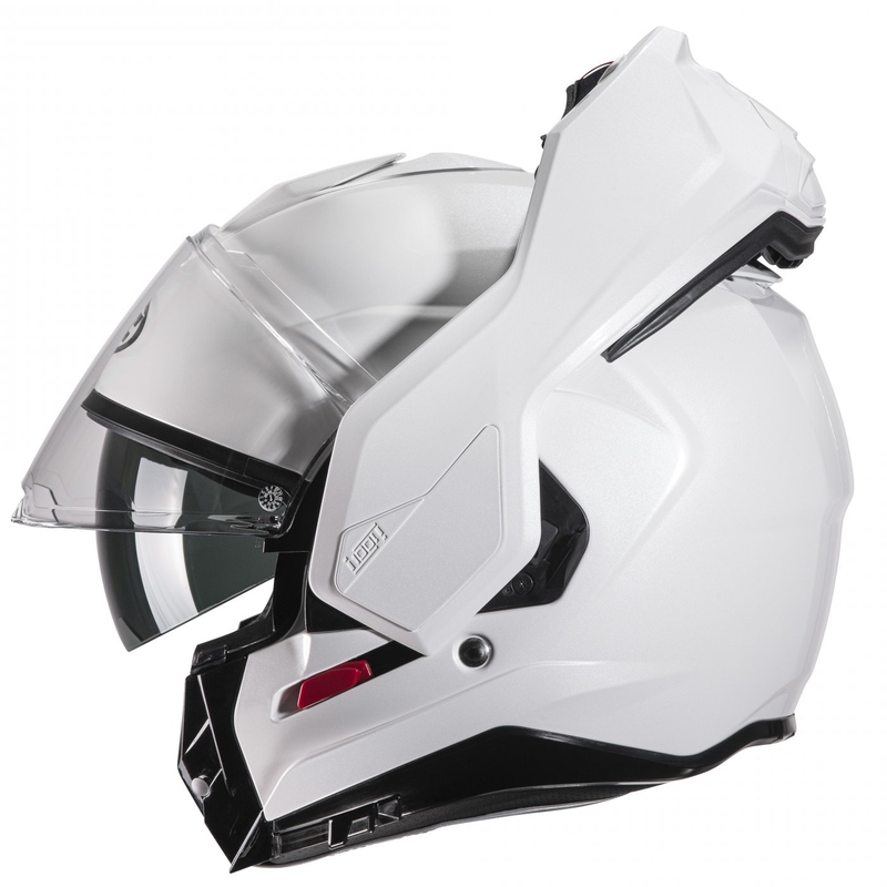 HJC I100 Solid pearl white flip-up motorcycle helmet