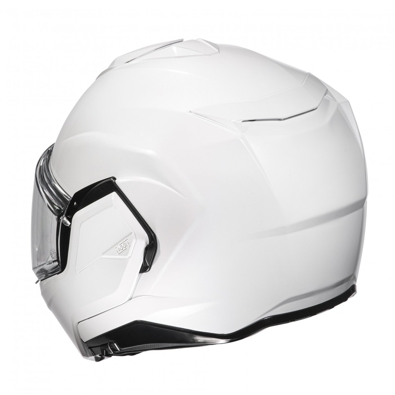 HJC I100 Solid pearl white flip-up motorcycle helmet
