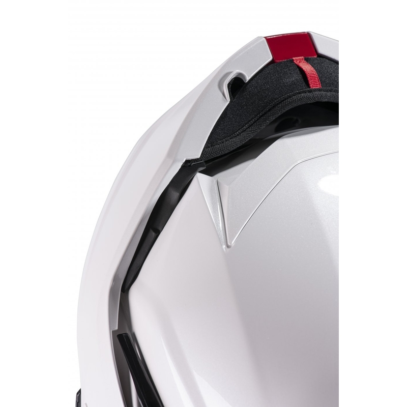 HJC I100 Solid pearl white flip-up motorcycle helmet