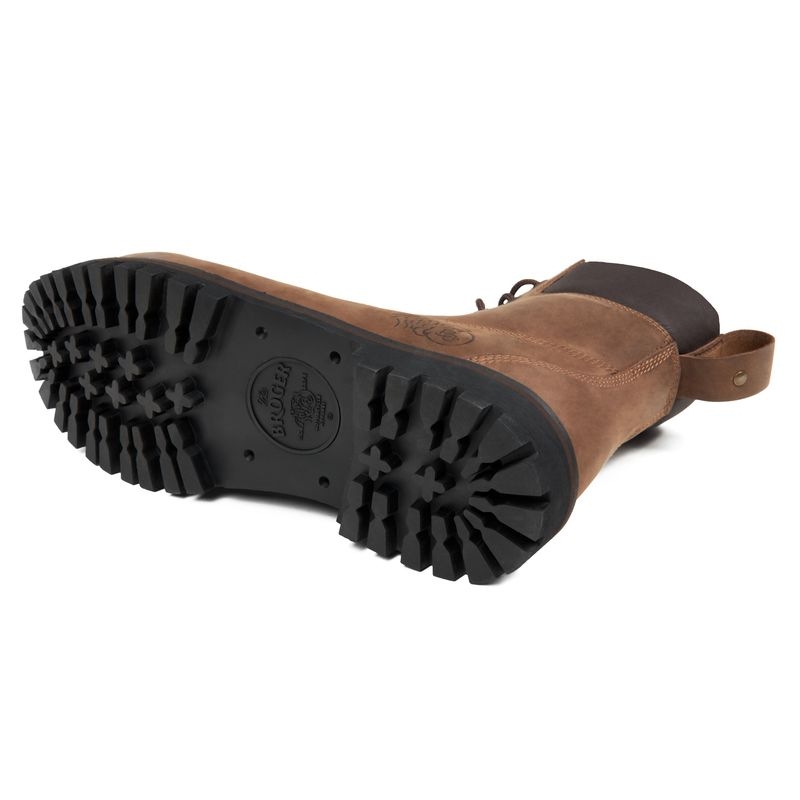 Bottes de moto BROGER Alaska II marron en solde soldes