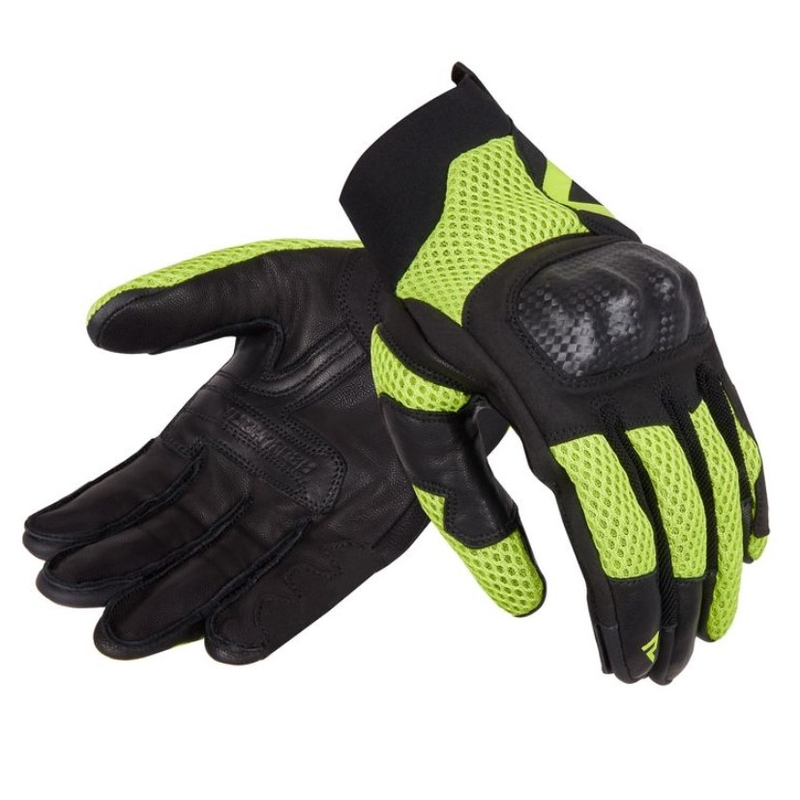 Gants de moto Rebelhorn Gap III noir-jaune fluo soldes