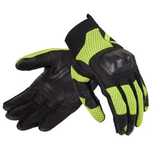 Gants moto femme Rebelhorn Gap III noir-jaune fluo soldes