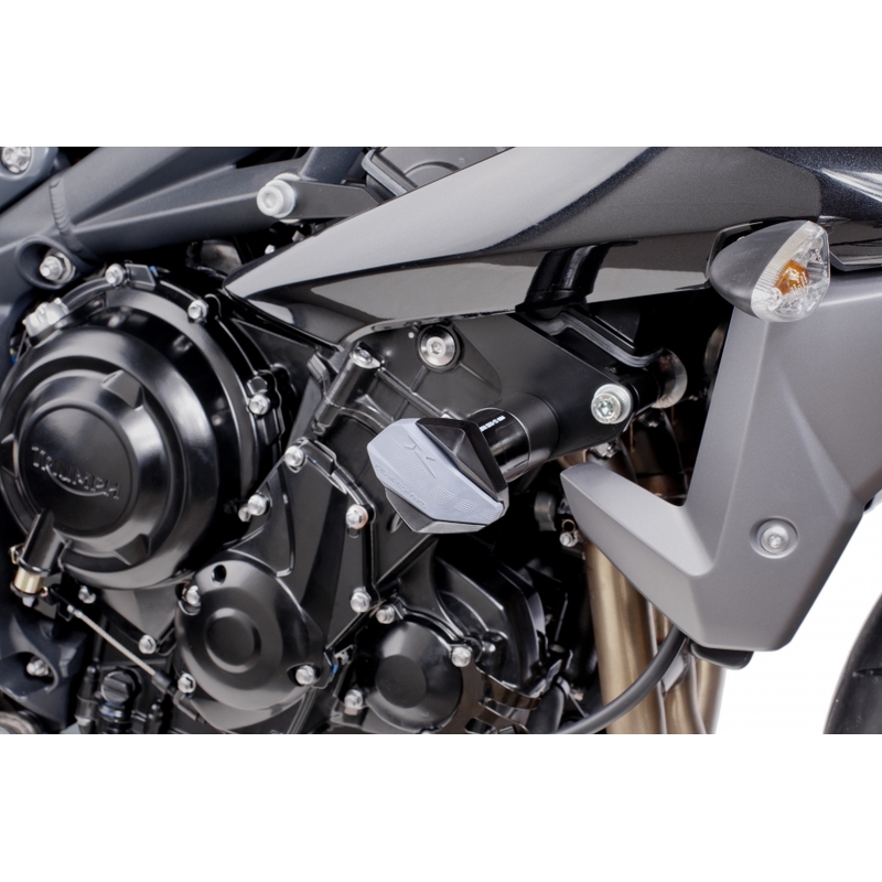 Padací protektory Puig R12 - Triumph Street Triple, R černé