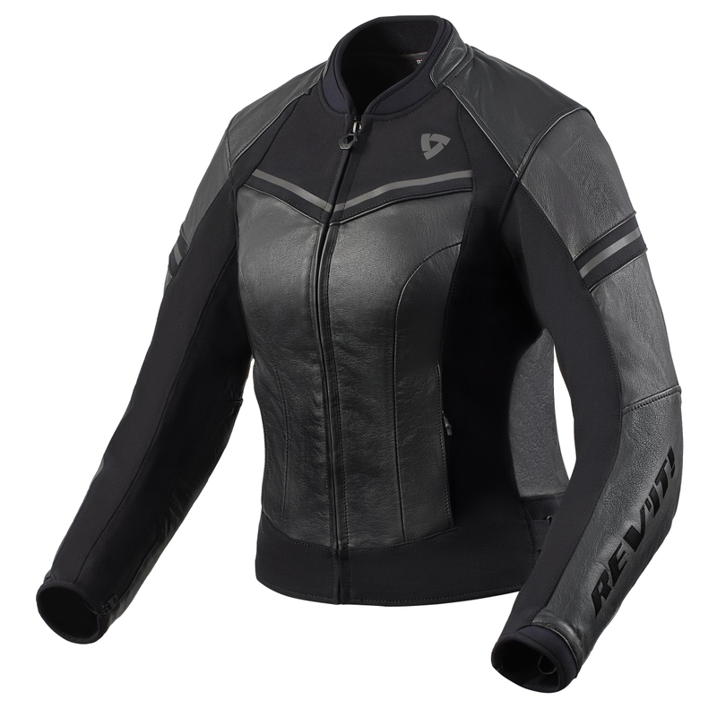 Veste de moto Revit Median pour femme noir-anthracite