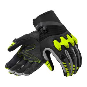 Gants moto Revit Energy noir-jaune fluo soldes