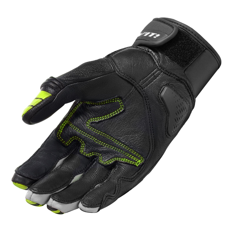 Gants moto Revit Energy noir-jaune fluo soldes