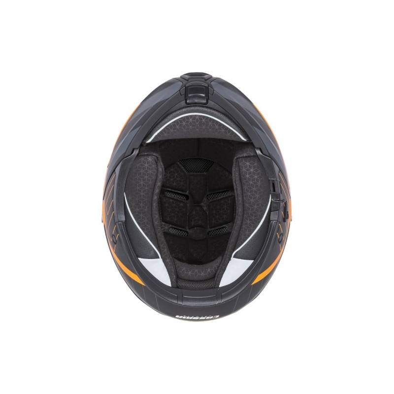 Casque de moto modulable Cassida Modulo 2.0 Profile noir-gris-orange soldes
