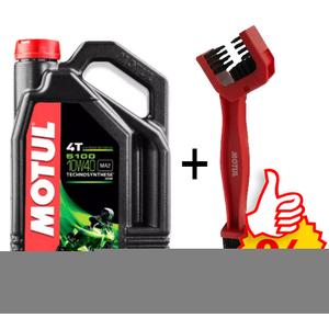 Set 5100 Ester 10W-40 4L+ Motul brosse de nettoyage de chaîne