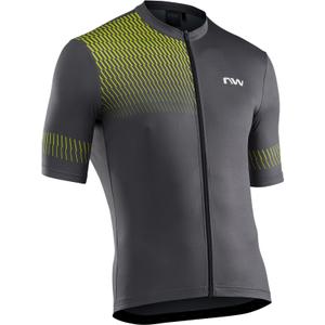 Maillot Northwave Origin gris-jaune fluo soldes
