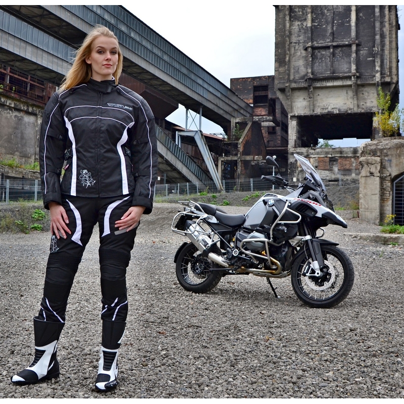 Combinaison moto pour femme RSA SW-01 blanc - 2 pièces soldes