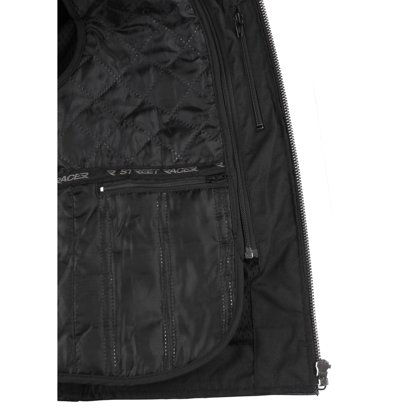 Veste de moto Street Racer Tribe noire