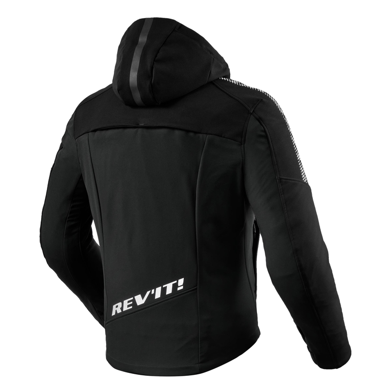 Veste de moto Revit Proxy H2O noir et blanc soldes