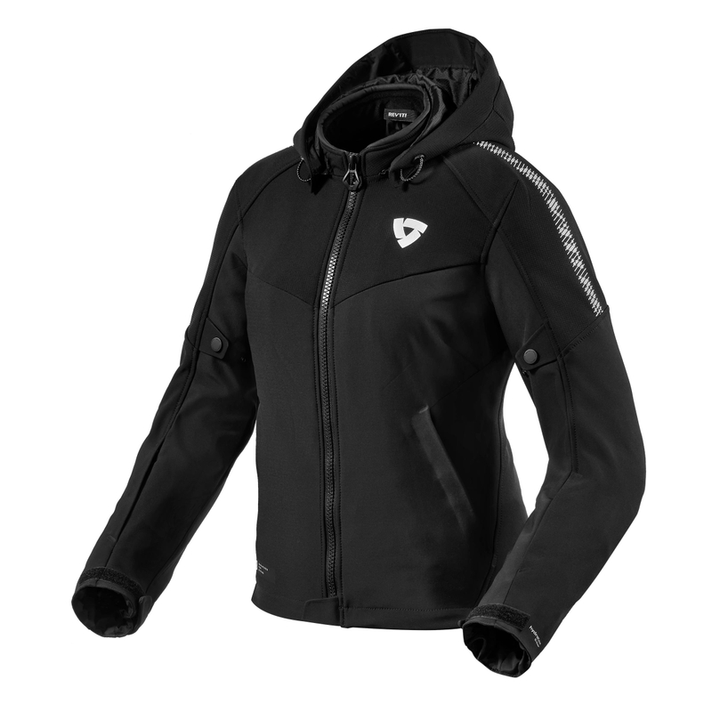 Veste de moto Revit Proxy H2O noir et blanc pour femme soldes