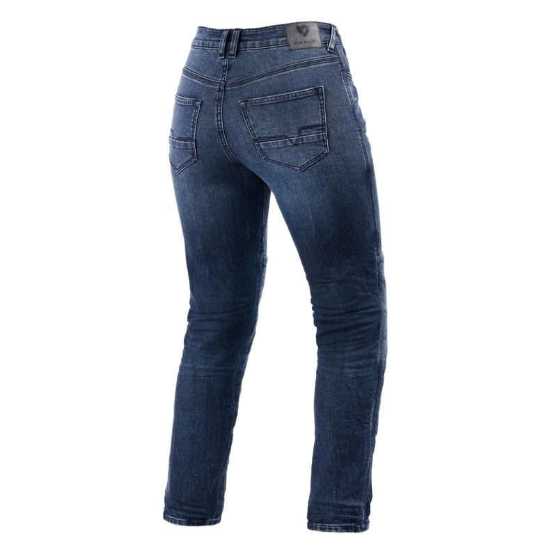 Jeans moto Revit Victoria 2 SF bleu pour femme soldes