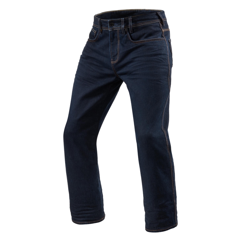 Jeans moto Revit Philly 3 LF bleu foncé cropped