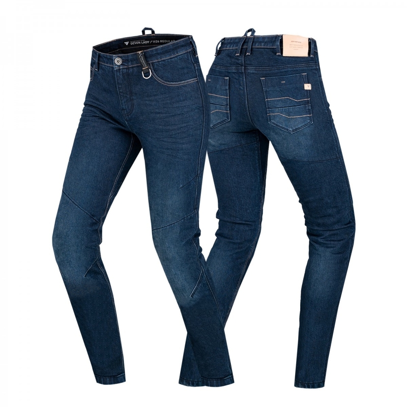 Jeans moto Shima Devon bleu foncé pour femmes