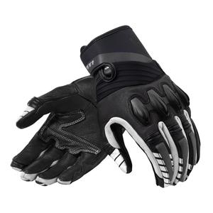 Gants de moto Revit Energy noir et blanc soldes