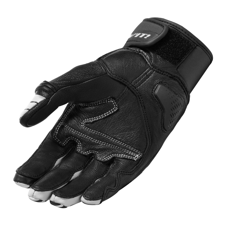 Gants de moto Revit Energy noir et blanc soldes