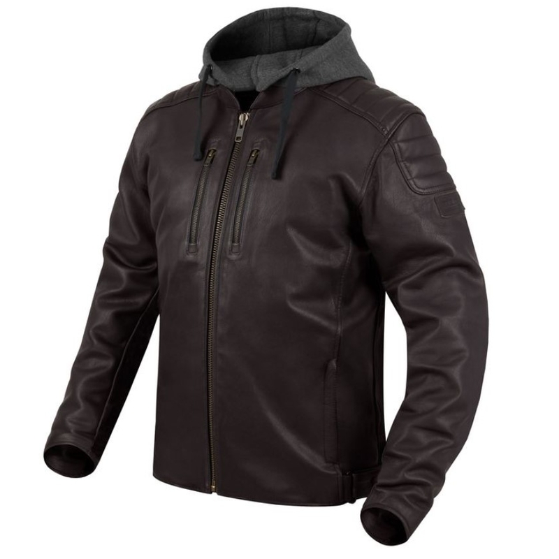 Veste de moto marron vintage Rebelhorn Impala soldes