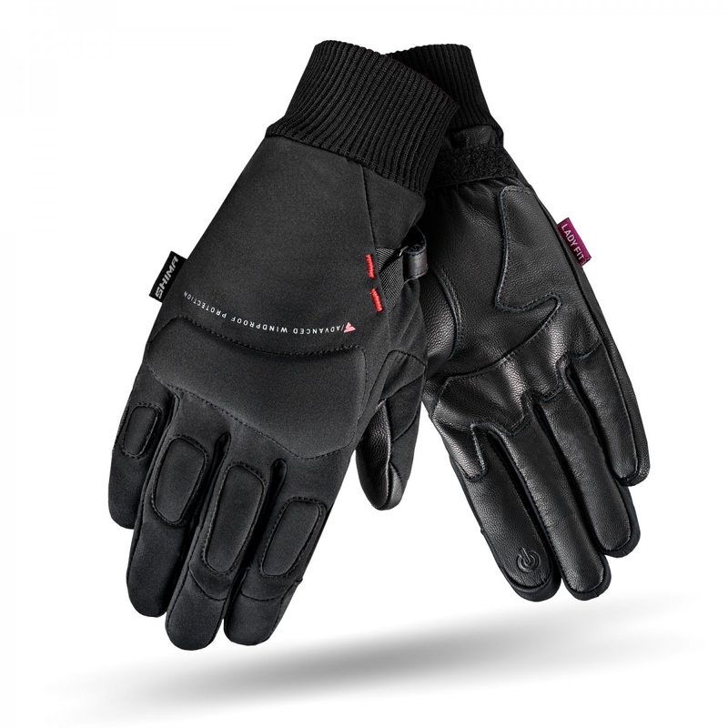 Gants Shima Oslo Wind pour femme, noirs soldes