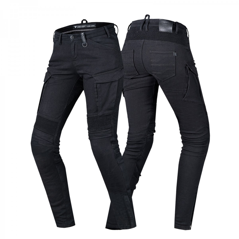 Jeans moto Shima Giro 2.0 pour femme Noir soldes