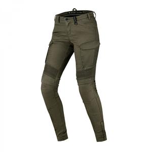 Jeans moto Shima Giro 2.0 kaki pour femmes soldes