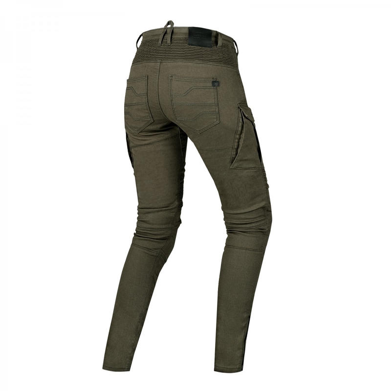 Jeans moto Shima Giro 2.0 kaki pour femmes soldes