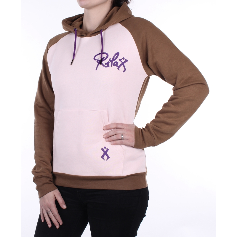 Sweat-shirt Rilax Bereba pour femmes, marron-rose soldes