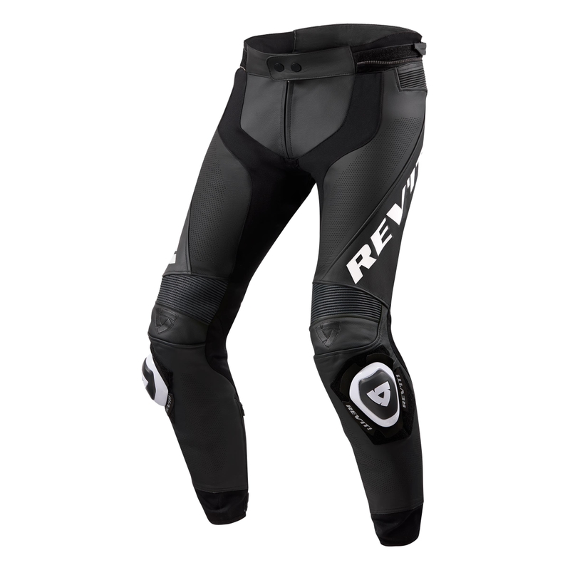 Pantalon de moto Revit Apex noir et blanc étendu